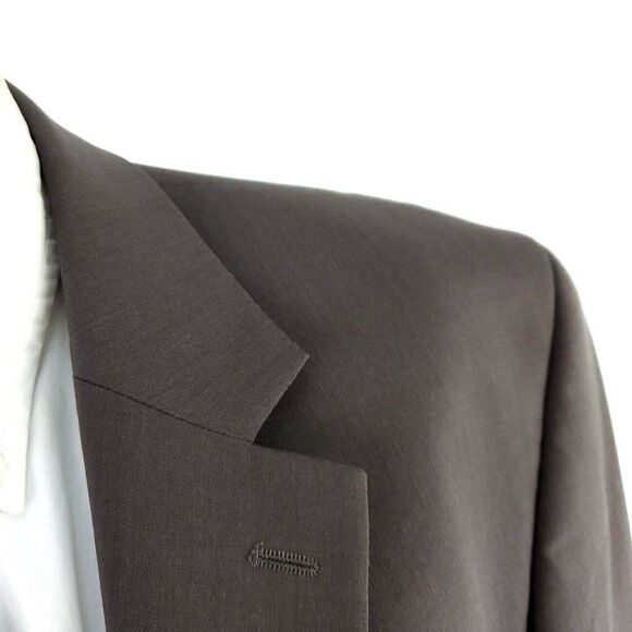 Michael Kors Wool 2‎ Button Blazer 42L Beige - Picture 2 of 10